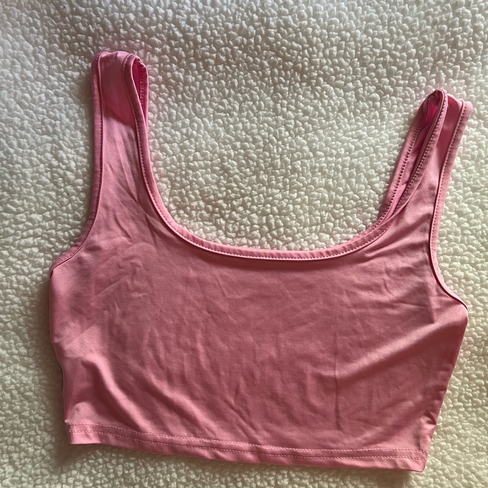 Crop top light pink size S SHEIN